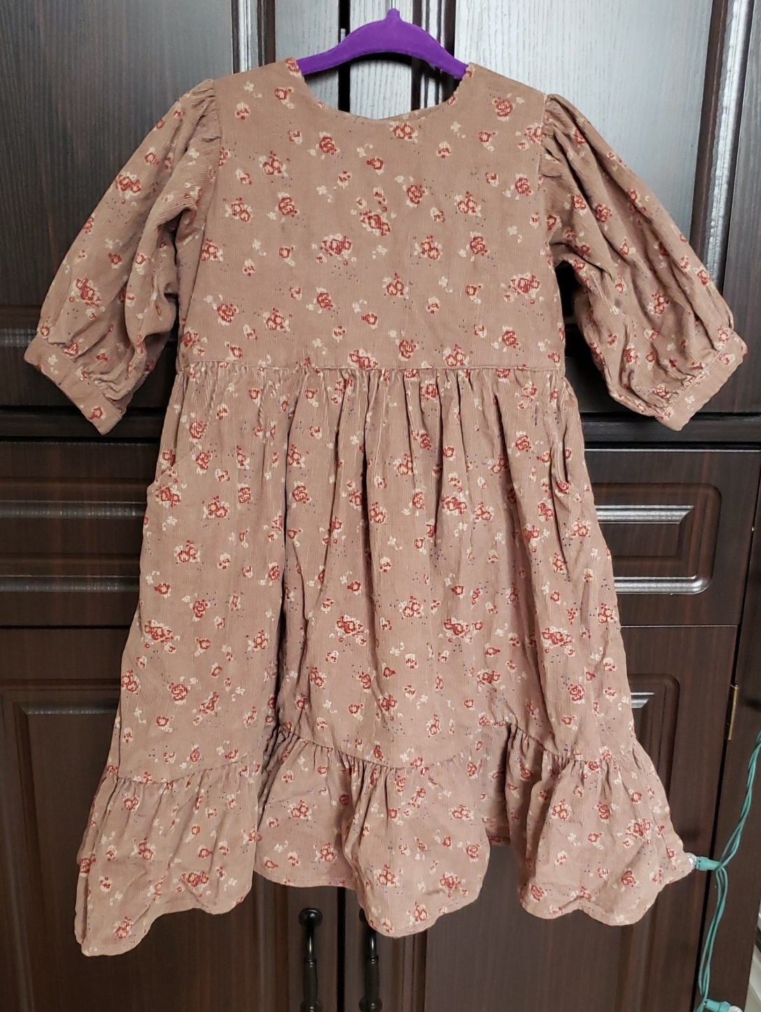 Nwot! Little Cotton Clothes Judith Dress In "Rose Floral In Oak," 2-3y — image 7 of 8